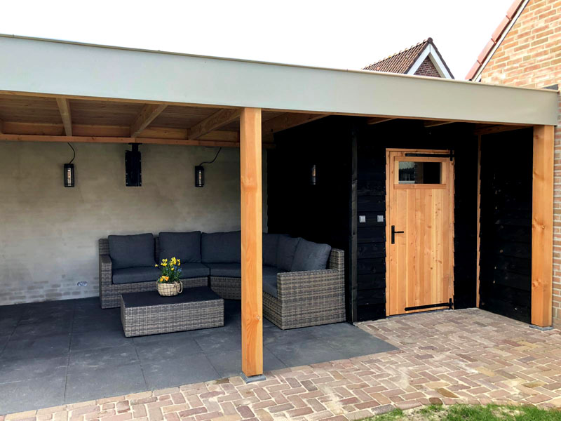 Project 3 - Gepersonaliseerde overkapping in tuin met schuur